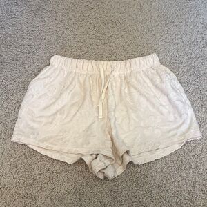 Billabong Off-White Textured Shorts